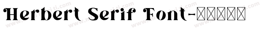 Herbert Serif Font字体转换